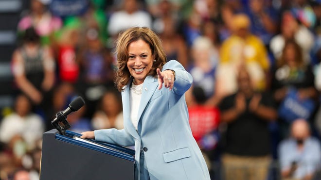 How far forward is Harris?  He makes Biden look like a Republican